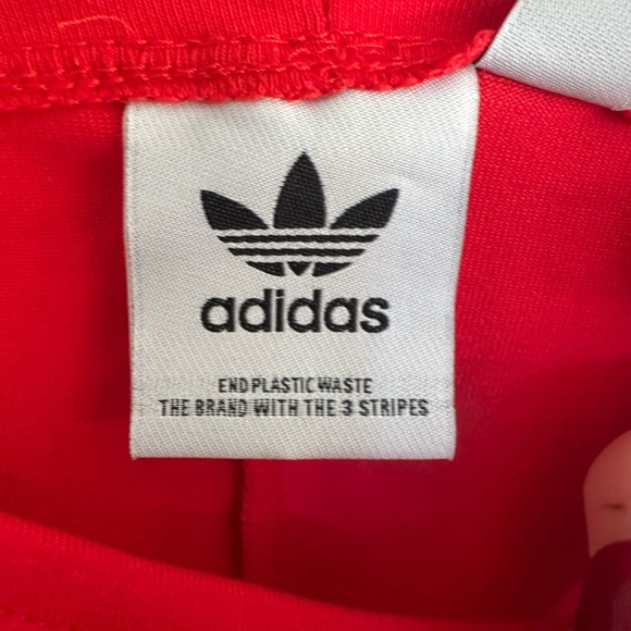 Adidas Three Stripe Mini Dress in Red and White - Picture 8 of 16